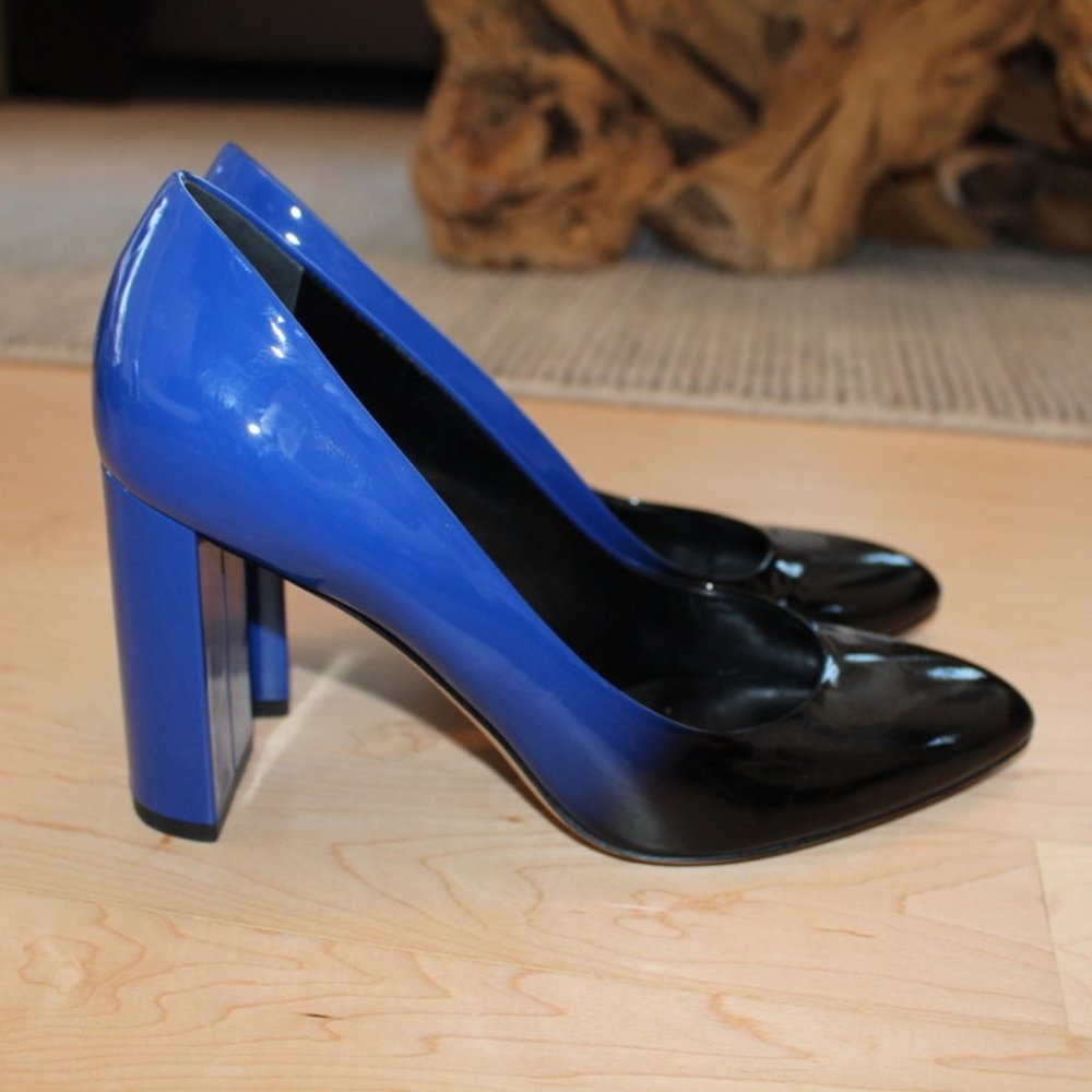 M. Gemi The Lustro 90mm Black & Blue Ombre Heels